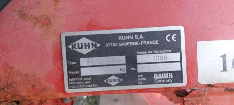 Торачка Kuhn Axis 30.1, снимка 6 - Селскостопанска техника - 47518783