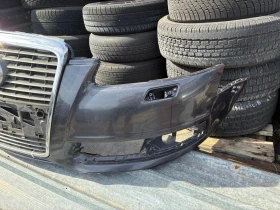 Предна броня с решетка Audi A6 C6 4F. Ауди А6. 04-11г. , снимка 2