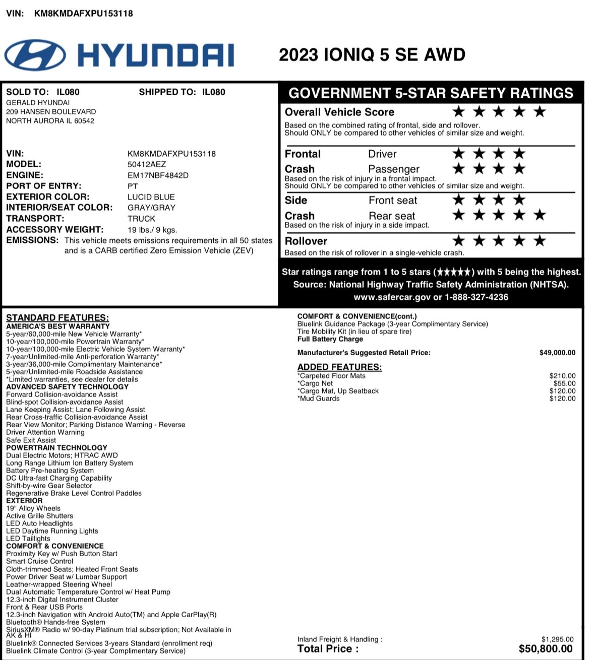Hyundai Ioniq 5 HTRAC* 77kWh* Сменен ICCU, снимка 14 - Автомобили и джипове - 55233646
