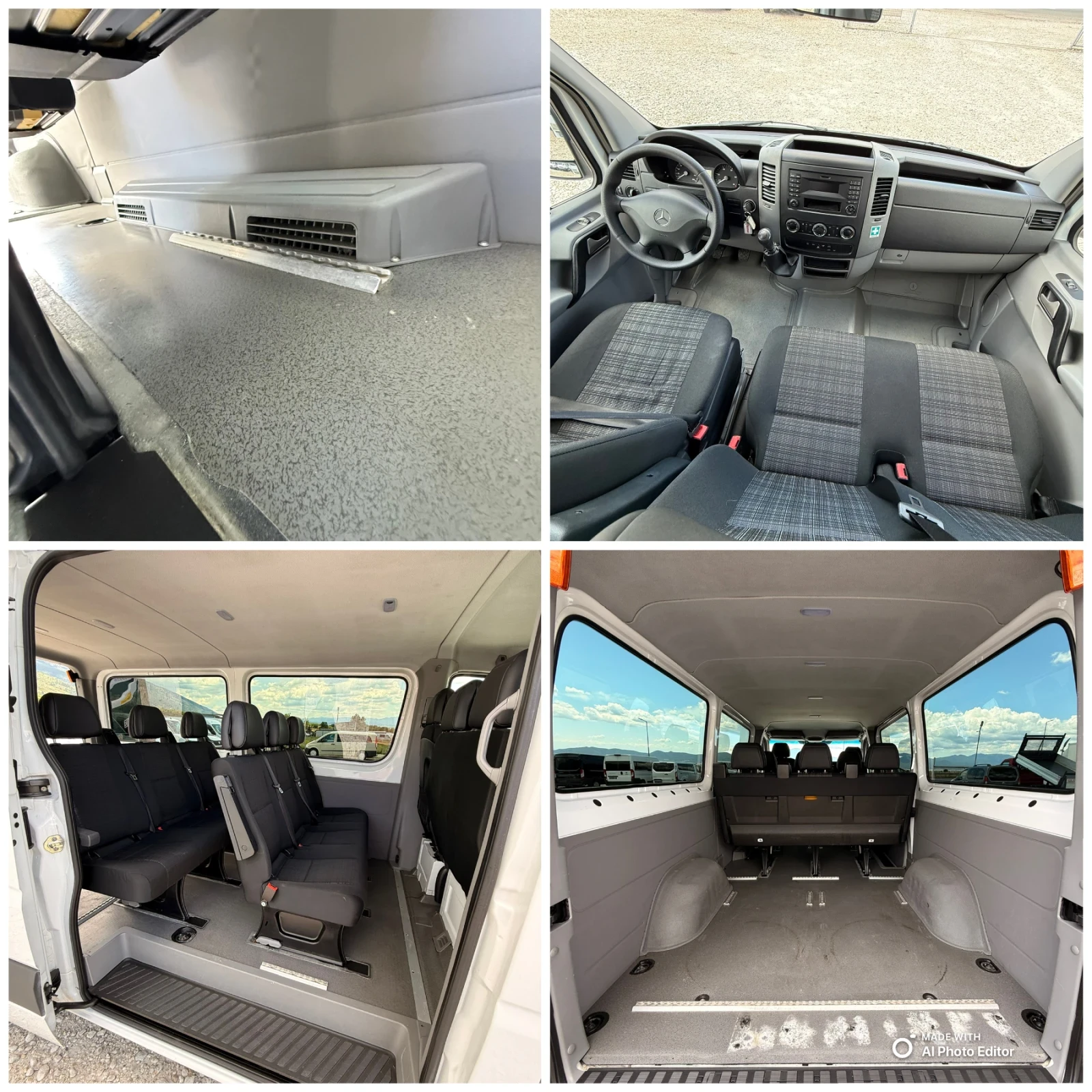 Mercedes-Benz Sprinter 9местен-Клима-Печка-Евро6, снимка 9 - Бусове и автобуси - 55186367