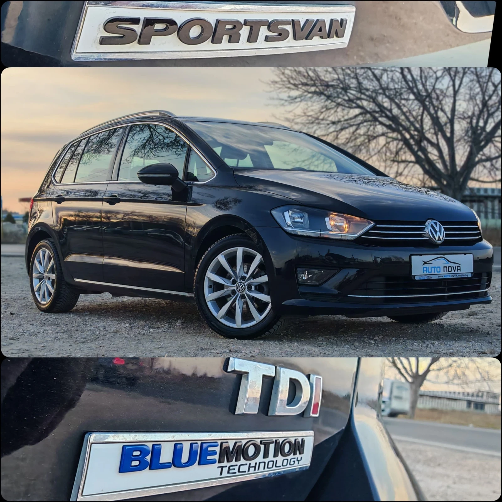 VW Sportsvan 1.6 110 К.С. ДИЗЕЛ! , снимка 17 - Автомобили и джипове - 53774157