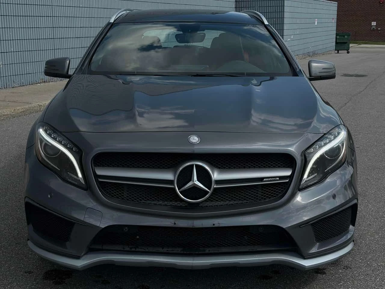 Mercedes-Benz GLA 45 AMG 4MATIC * СИВ МАТ* ПАНОРАМА* ПОДГРЕВИ* , снимка 2 - Автомобили и джипове - 55230737