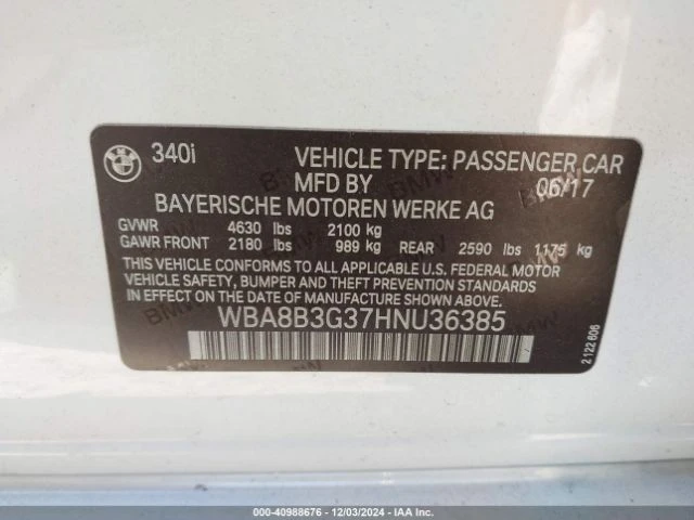 BMW 340 CARFAX АВТО КРЕДИТ - 32200 лв. - 56967938 | Car24.bg