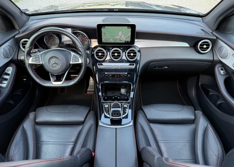 Mercedes-Benz GLC 43 AMG 4MATIC, BiTURBO * BURM* PANO, ЧЕРВЕНИ КОЛАНИ, FULL, снимка 8 - Автомобили и джипове - 51301123
