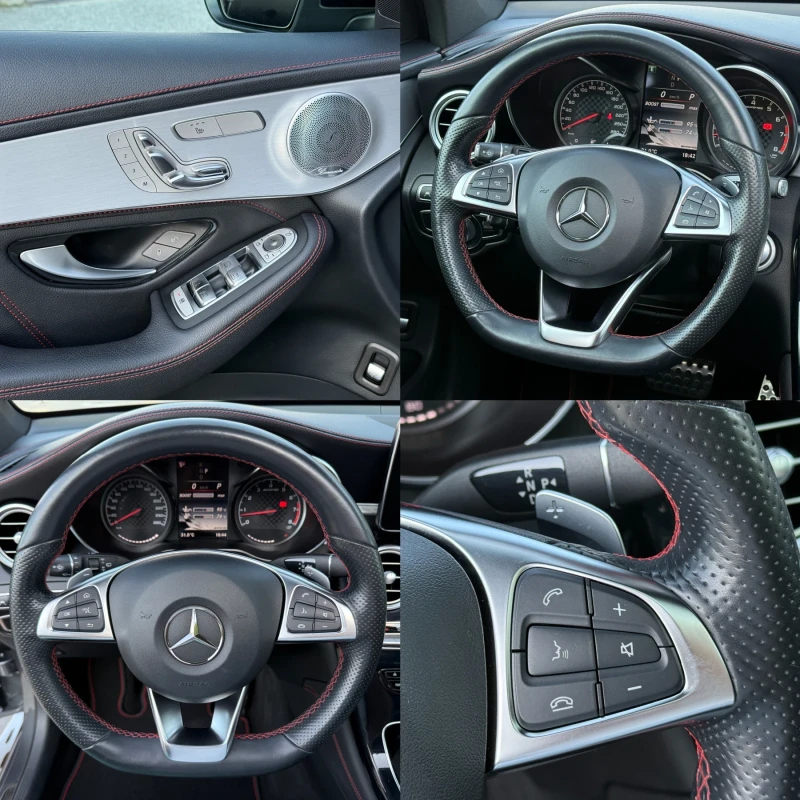 Mercedes-Benz GLC 43 AMG 4MATIC, BiTURBO * BURM* PANO, ЧЕРВЕНИ КОЛАНИ, FULL, снимка 14 - Автомобили и джипове - 51301123