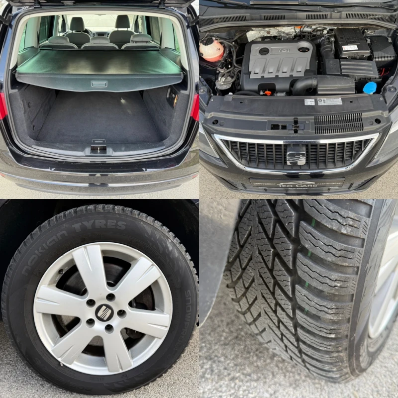 Seat Alhambra 2.0 TDI / 4MOTION / NAVI / PARKTRONIC / PODGREV , снимка 17 - Автомобили и джипове - 53566514