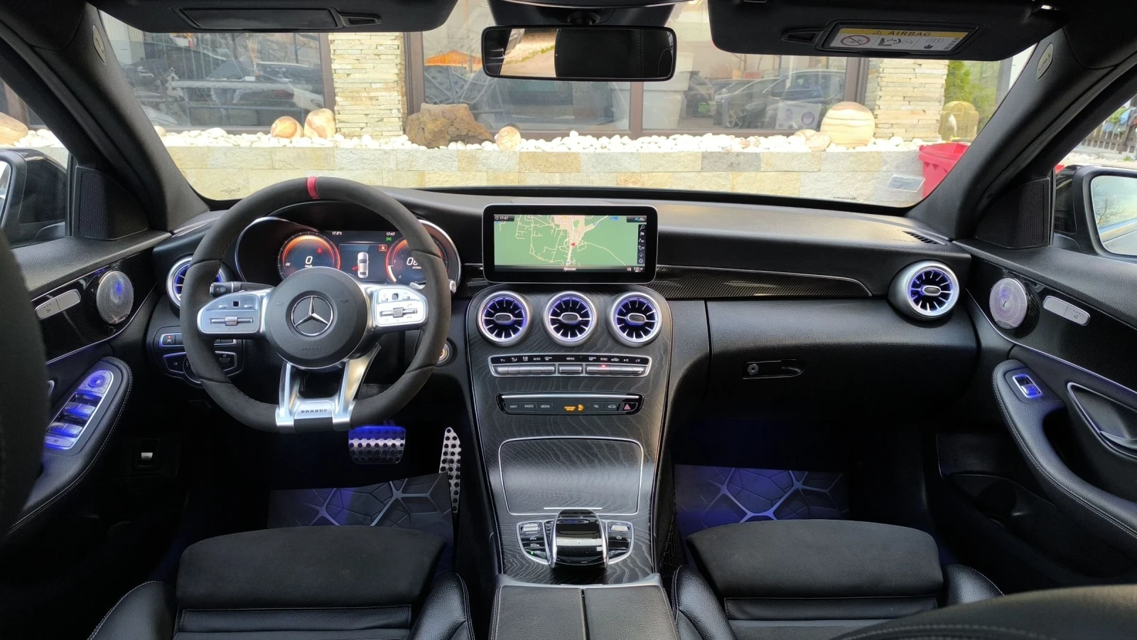 Mercedes-Benz C 200 2.0D BRABUS PACKET ПАНОРАМА DIGITAL, снимка 7 - Автомобили и джипове - 53738858