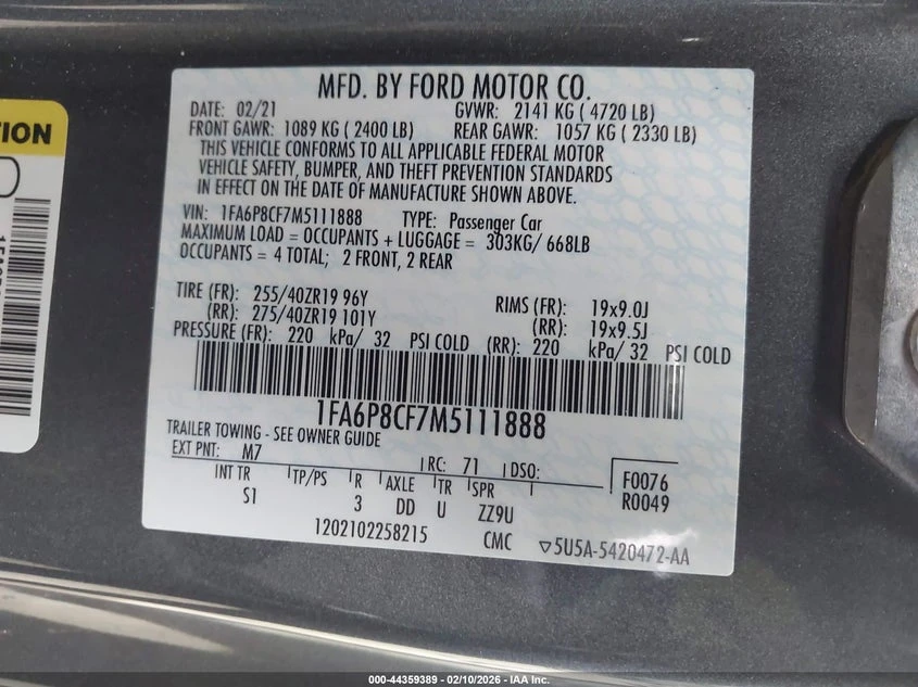 Ford Mustang 5.0l Gt Premium Fastback, снимка 9 - Автомобили и джипове - 53751580