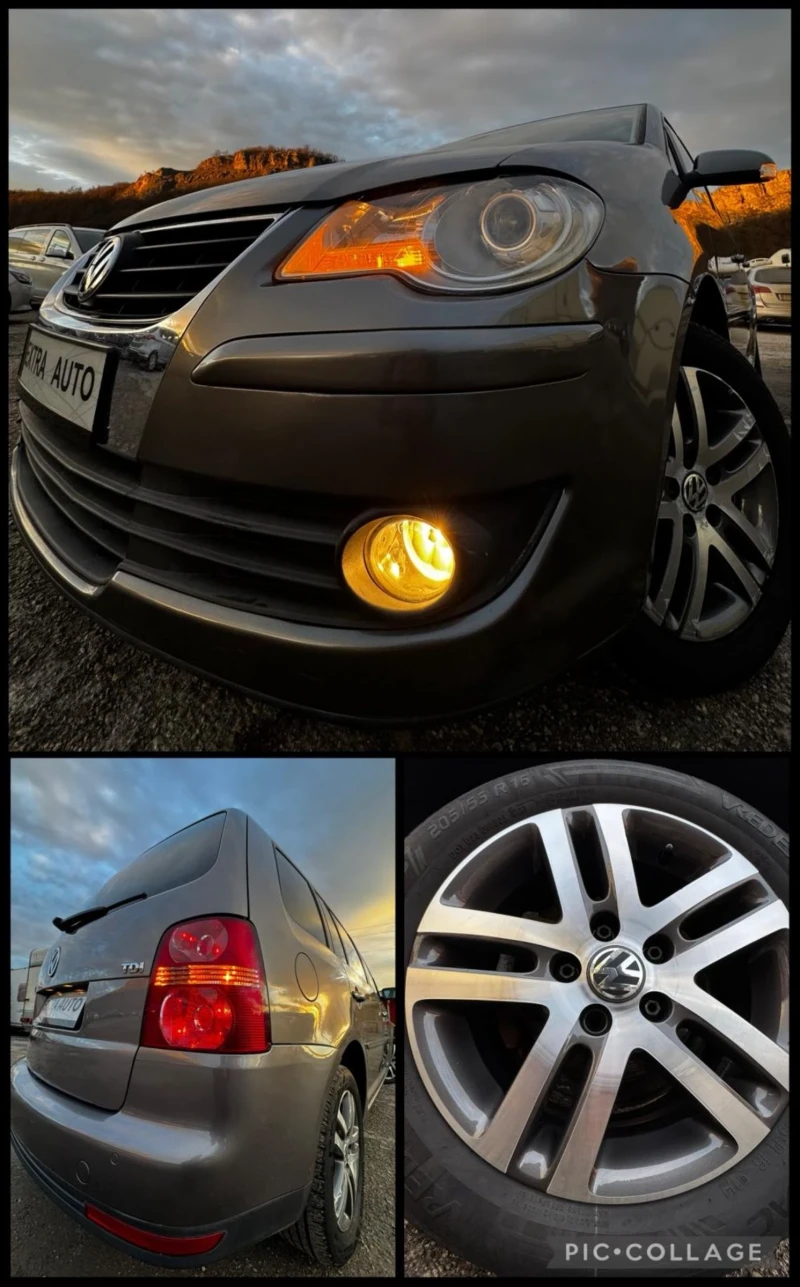 VW Touran 1.9TDI, 7 МЕСТА, FACELIFT, FULL , снимка 16 - Автомобили и джипове - 53127980