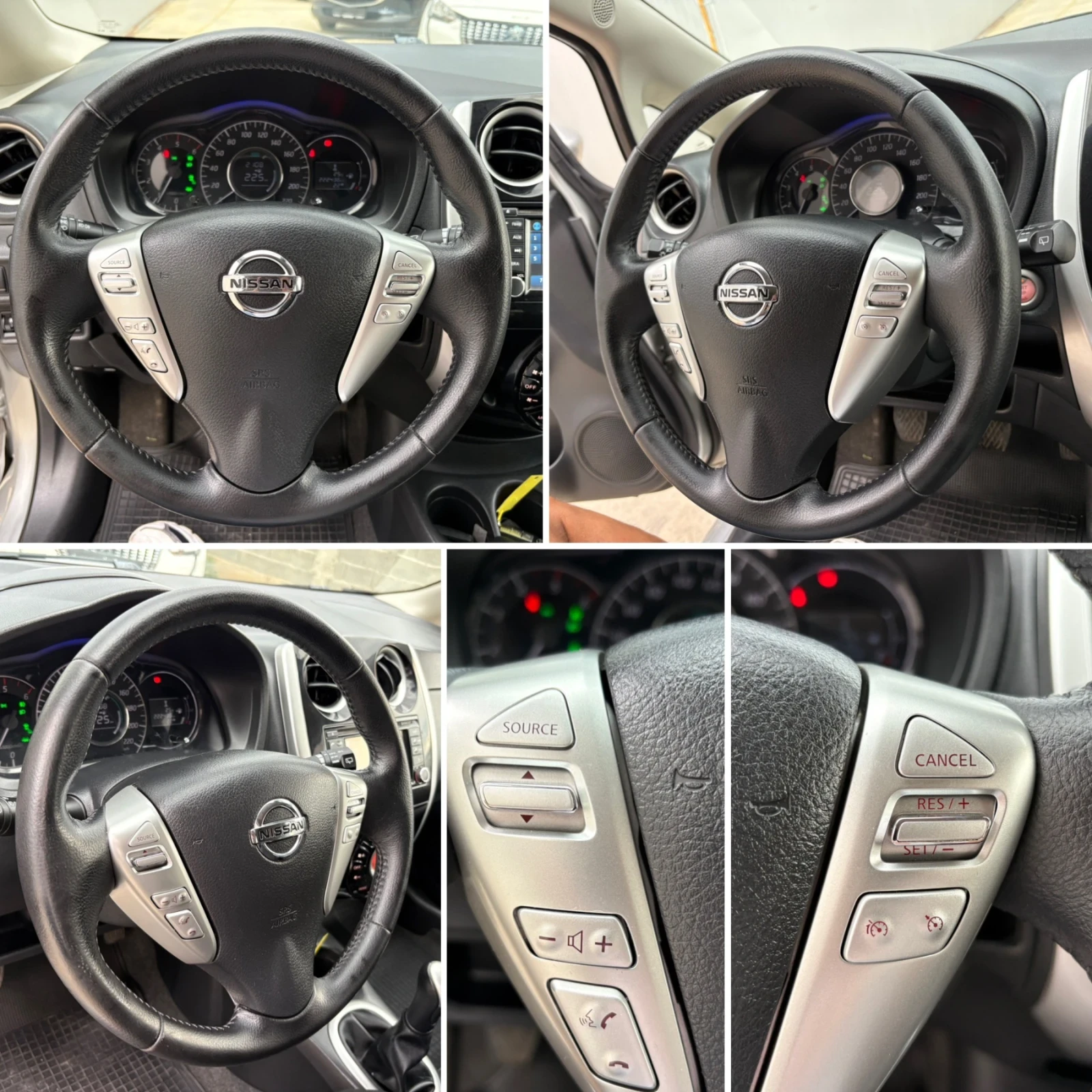 Nissan Note 1.5 DCi 90кс Navi 360 камера Keyless* Full Service, снимка 12 - Автомобили и джипове - 55124531