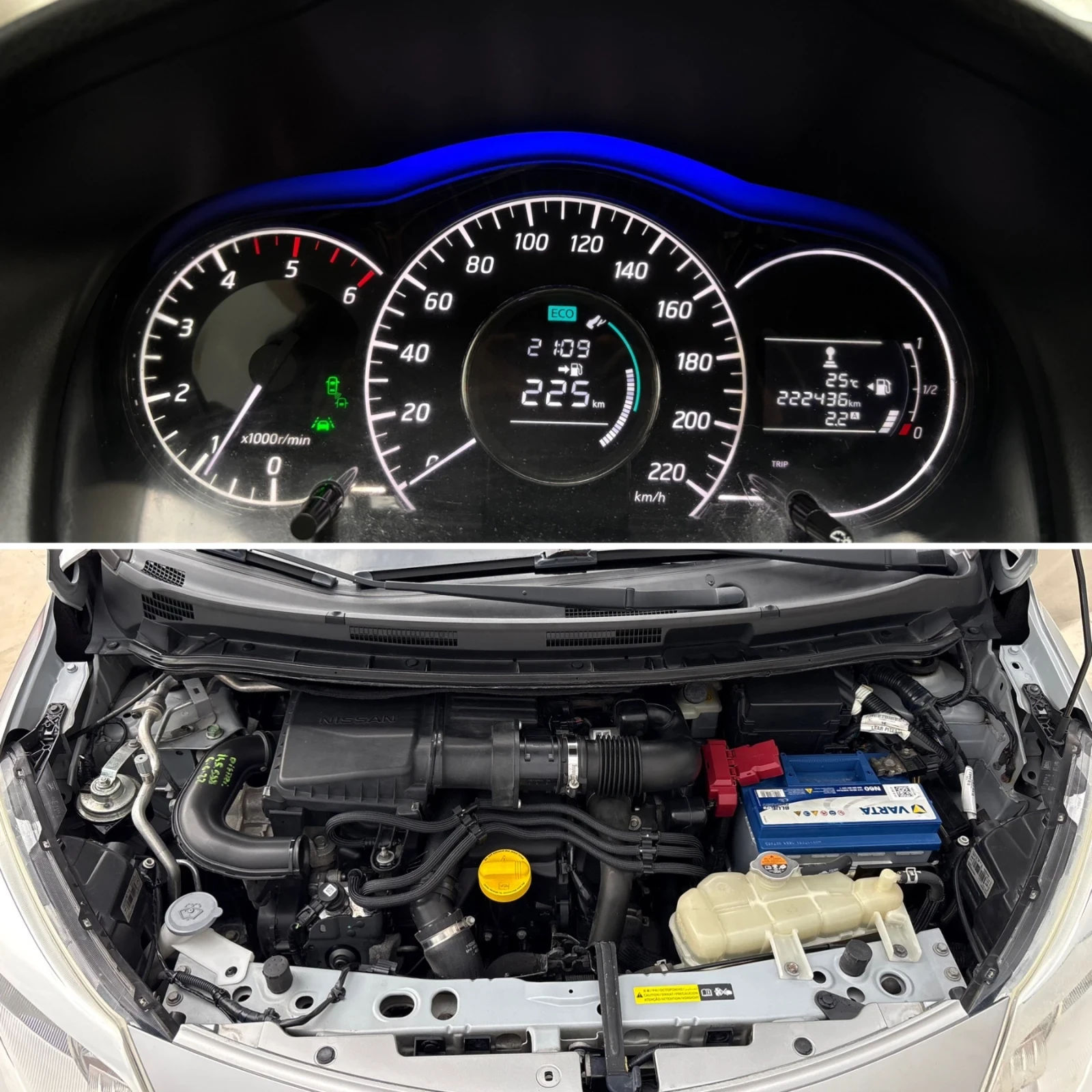 Nissan Note 1.5 DCi 90кс Navi 360 камера Keyless* Full Service, снимка 17 - Автомобили и джипове - 55124531