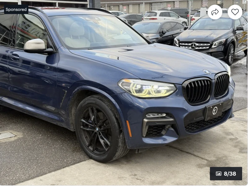BMW X3 M40I* ДИГИТАЛНО* ТАБЛО* ПОДГРЕВ* КАМЕРА* КЕЙЛЕС* М, снимка 3 - Автомобили и джипове - 52973589