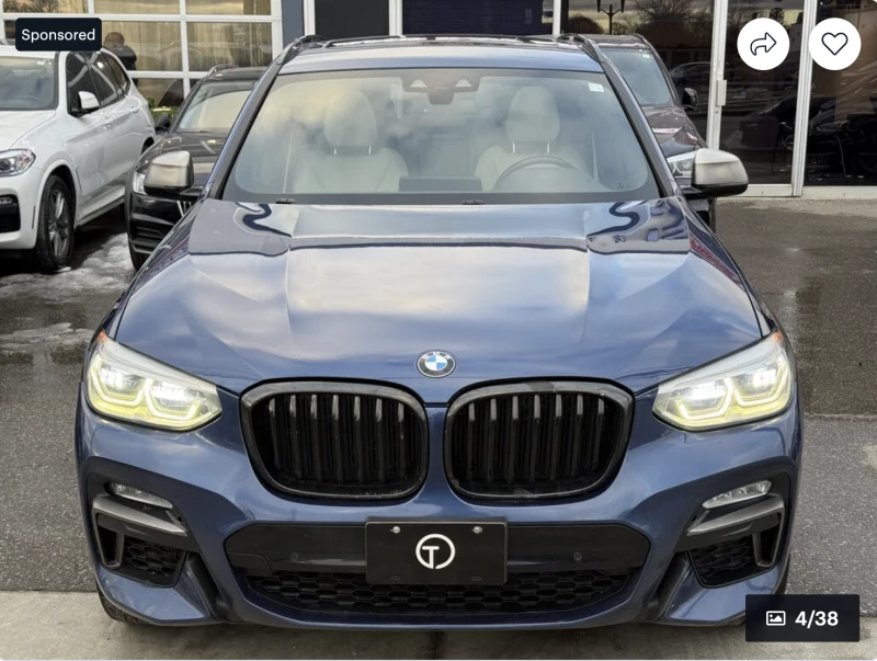 BMW X3 M40I* ДИГИТАЛНО* ТАБЛО* ПОДГРЕВ* КАМЕРА* КЕЙЛЕС* М, снимка 6 - Автомобили и джипове - 52973589