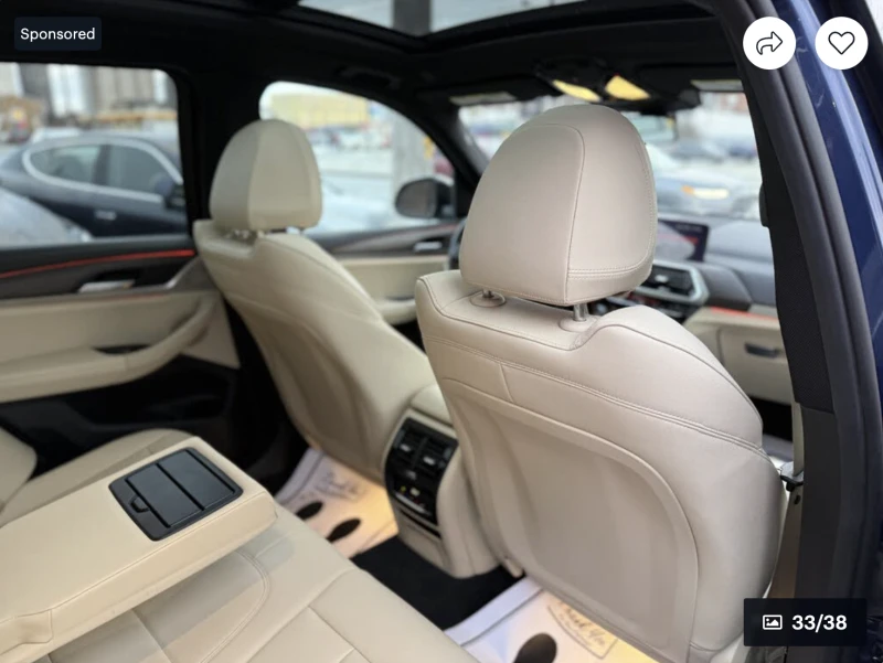 BMW X3 M40I* ДИГИТАЛНО* ТАБЛО* ПОДГРЕВ* КАМЕРА* КЕЙЛЕС* М, снимка 17 - Автомобили и джипове - 52973589