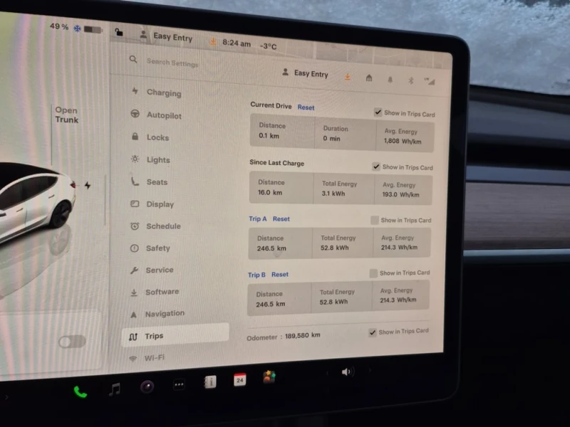 Tesla Model 3 * LONG RANGE * CARFAX * БЕЗ ПЪРВОНАЧАЛНА ВНОСКА, снимка 9 - Автомобили и джипове - 52920234