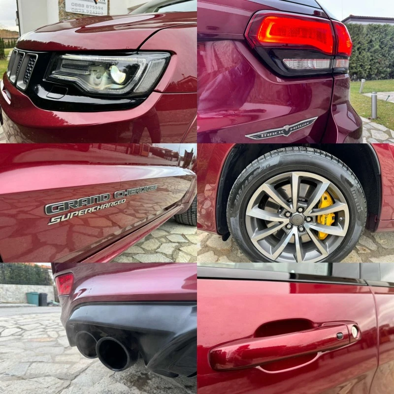 Jeep Grand cherokee TRACKHAWK 6.2L Hemi V8 НАЛИЧЕН, снимка 15 - Автомобили и джипове - 43675769