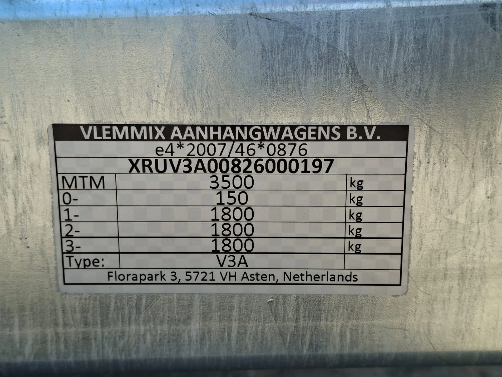 За автомобил Vlemmix МТ 480/3 3500KG 3X1800KG, снимка 15 - Ремаркета - 53732686