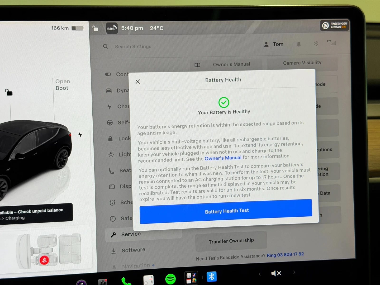 Tesla Model Y Dual Motor Long Range AWD 83.4% SoH , снимка 16 - Автомобили и джипове - 56239280