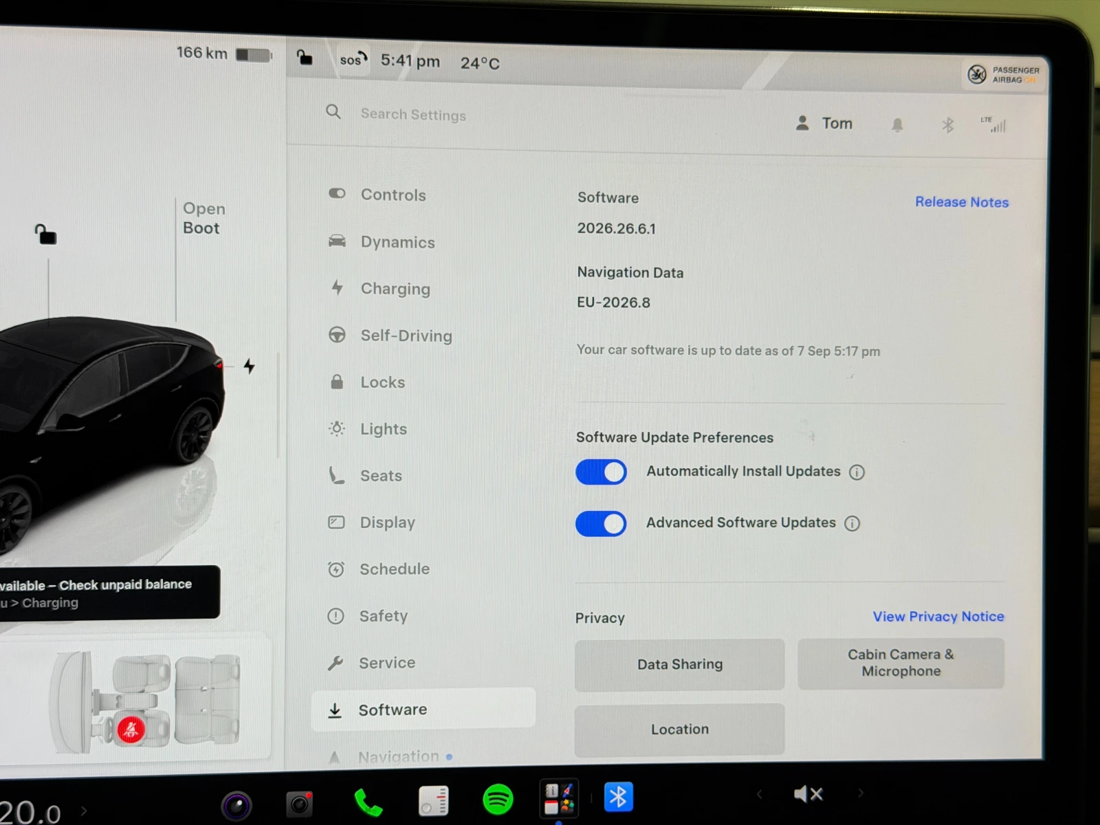 Tesla Model Y Dual Motor Long Range AWD 83.4% SoH , снимка 14 - Автомобили и джипове - 56239280