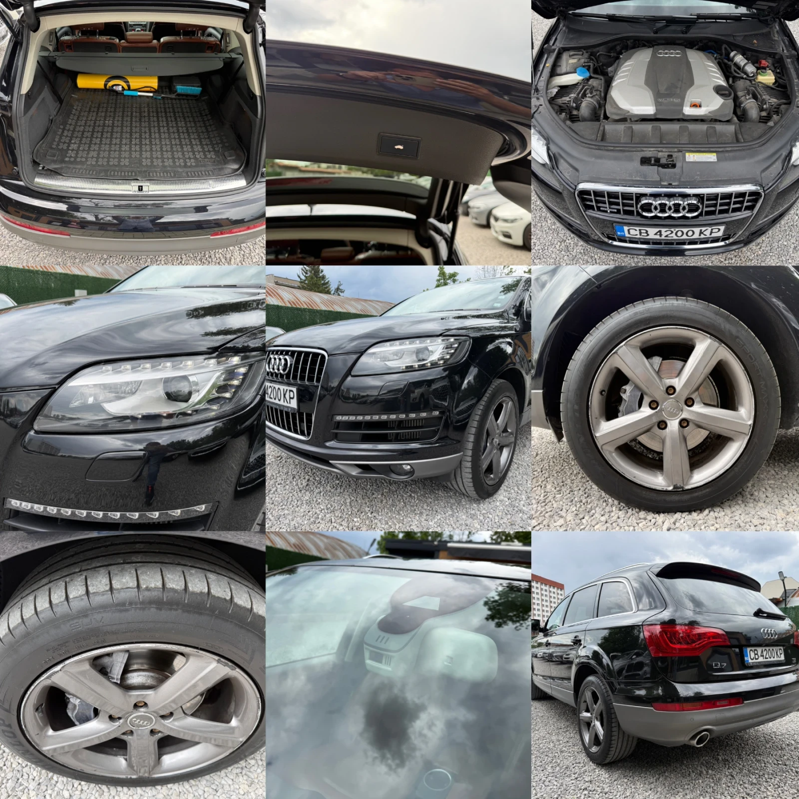 Audi Q7 4.2TDI/Exclusive/Обдухване/Подгрев/Панорама/Монито, снимка 17 - Автомобили и джипове - 54634314