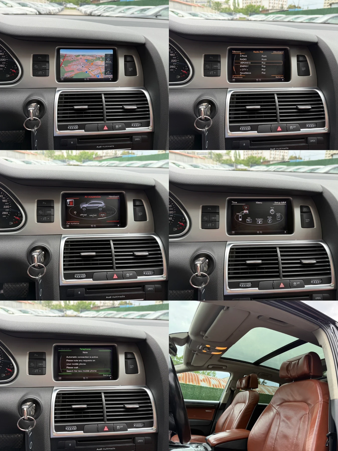 Audi Q7 4.2TDI/Exclusive/Обдухване/Подгрев/Панорама/Монито, снимка 16 - Автомобили и джипове - 54634314