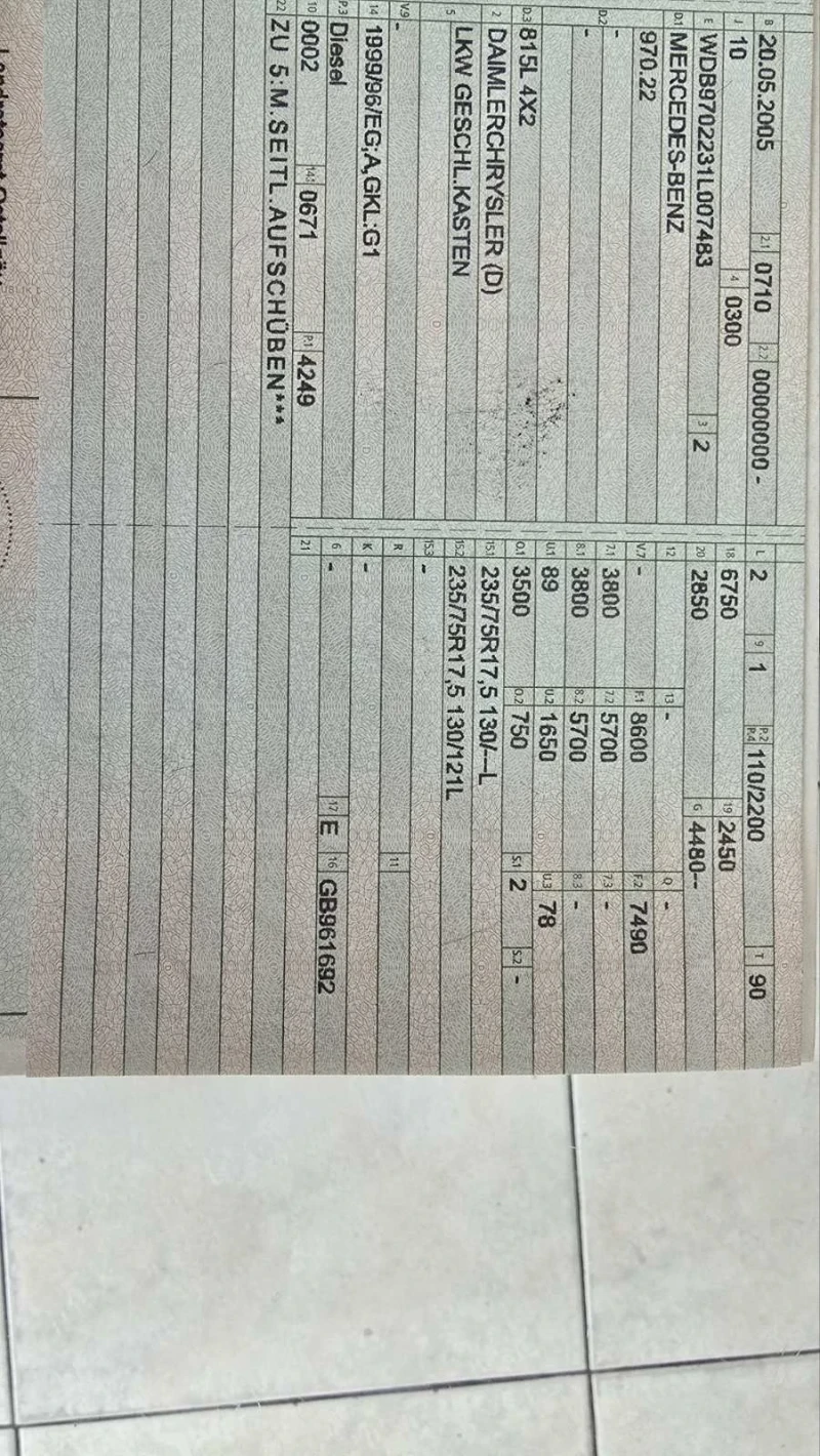Mercedes-Benz Atego 815 / евро 3 / общо тегло 8600 кг, снимка 17 - Камиони - 50219954