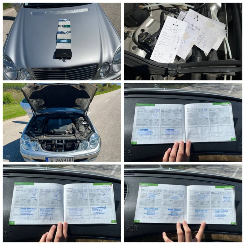 Mercedes-Benz E 500 РЕАЛНИ КМ/Без ръжда/Фабрична боя/Сервизна Книжка!, снимка 7 - Автомобили и джипове - 52716825