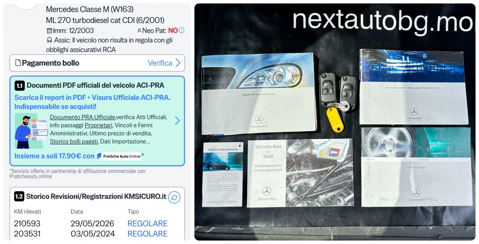 Mercedes-Benz ML 270 CDI 163HP FULL 210000KM ITALY, снимка 15 - Автомобили и джипове - 55132446