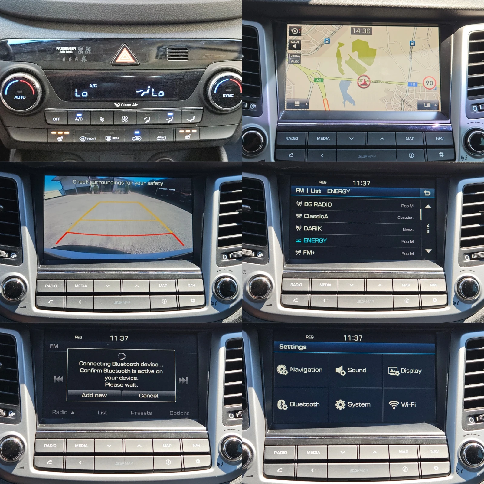 Hyundai Tucson 2.0CRDI/4X4/КАМЕРА/ПОДГРЕВ/LED/NAVI/БЛУТУТ/EURO6B, снимка 13 - Автомобили и джипове - 55462847