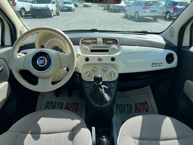 Fiat 500 1.2i-ПАНОРАМА-146000КМ, снимка 9 - Автомобили и джипове - 46406131