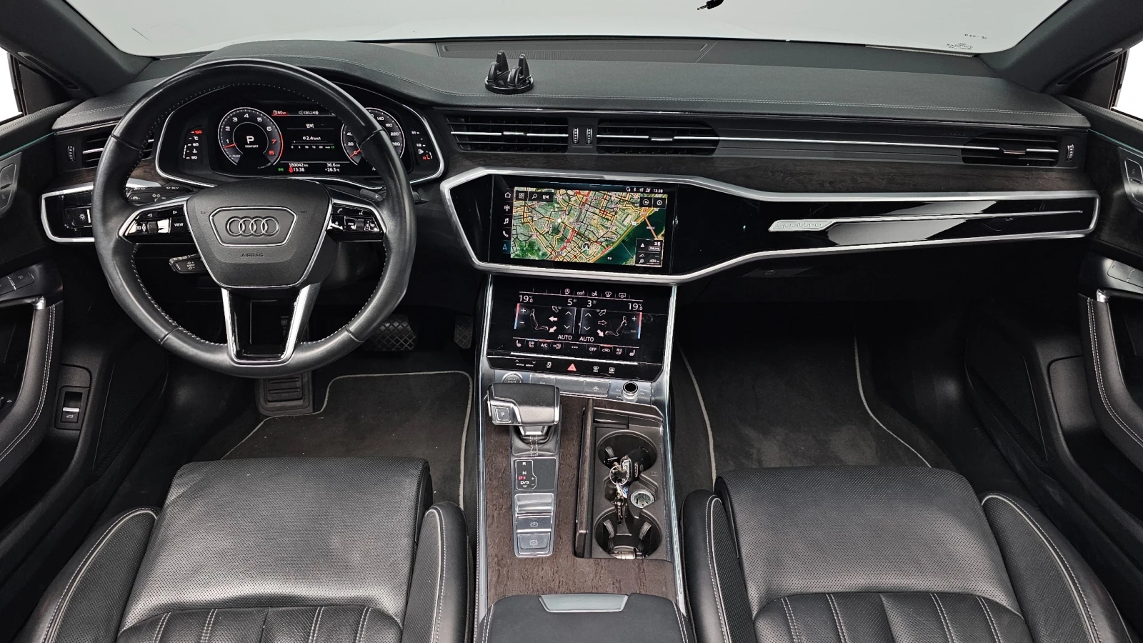 Audi A7 * ДИСТРОНИК * 360 КАМЕРА * ОБДУХВАНЕ * ПАНОРАМА, снимка 9 - Автомобили и джипове - 55392010