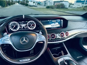 Mercedes-Benz S 63 AMG LONG* 4MATIC* CARBON* BURMESTER 3D* PANO* FULL* , снимка 12
