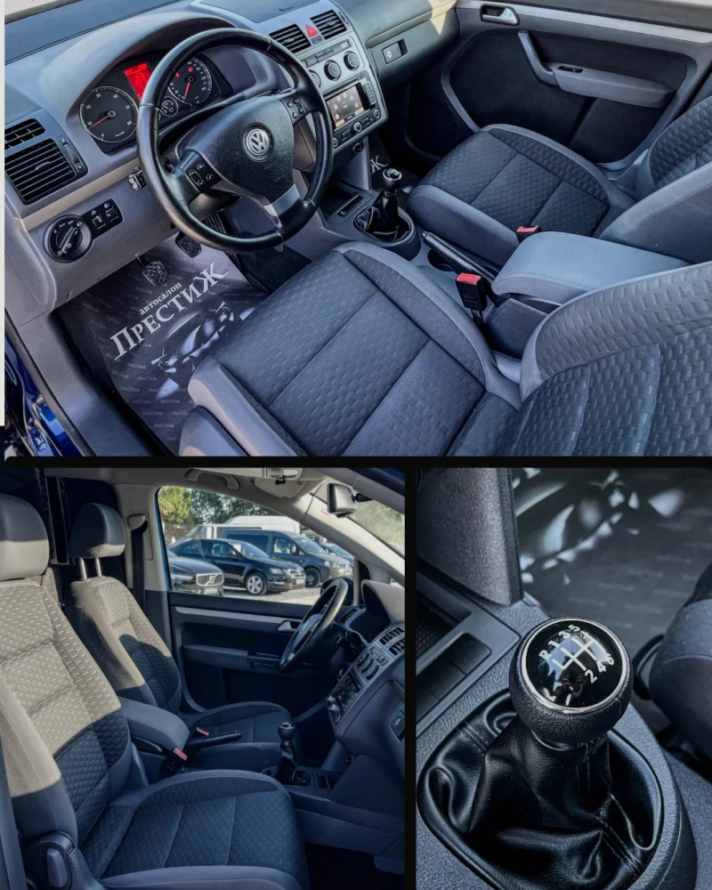 VW Touran 1.9TDI-ТОВАРЕН(1+ 1)BLUEMOTION-6ck. , снимка 8 - Автомобили и джипове - 51703028