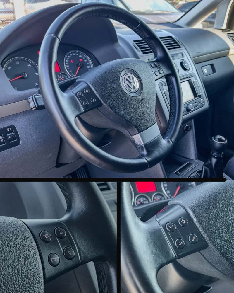 VW Touran 1.9TDI-ТОВАРЕН(1+ 1)BLUEMOTION-6ck. , снимка 10 - Автомобили и джипове - 51703028