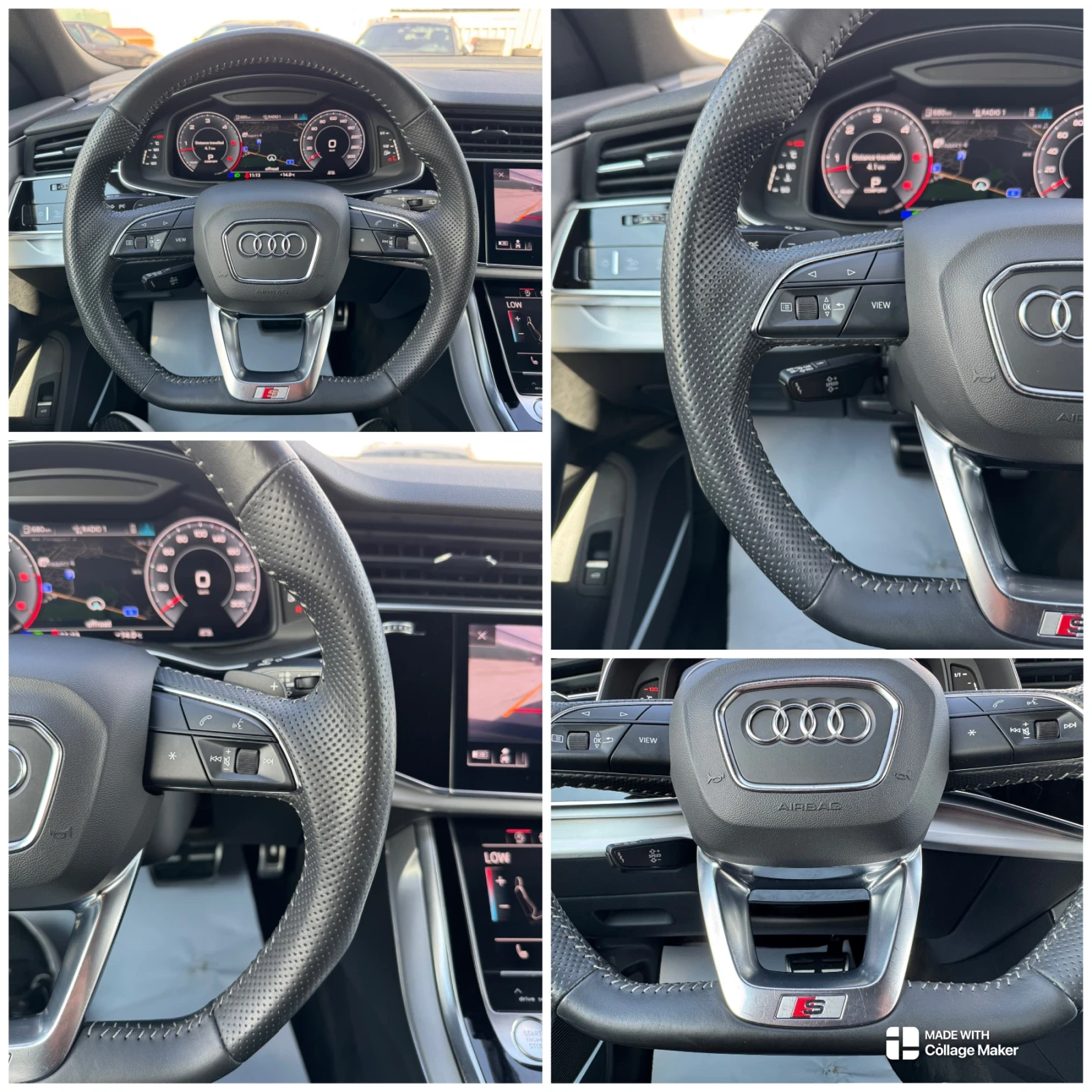 Audi SQ8 50TDI MATRIX CAM360 ПАНОРАМА ВАКУУМ ЦЕНА С ДДС, снимка 11 - Автомобили и джипове - 55530456