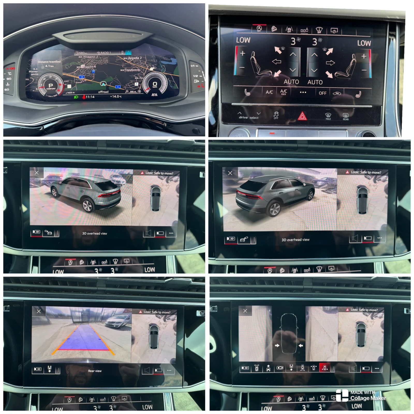 Audi SQ8 50TDI MATRIX CAM360 ПАНОРАМА ВАКУУМ ЦЕНА С ДДС, снимка 12 - Автомобили и джипове - 55530456