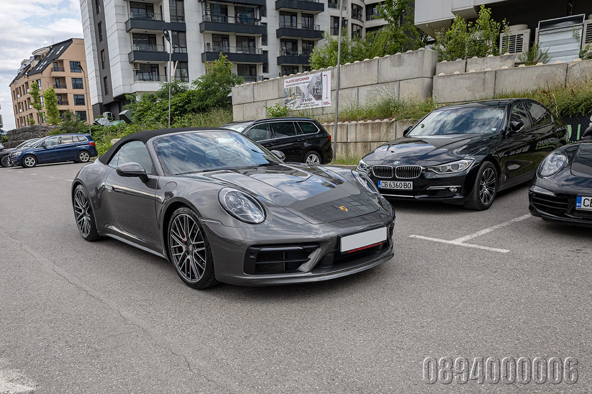 Porsche 911 992 4SCABRIOSPORTDESIGN PACKET EXCL BOSE ОБДУХВАНЕ