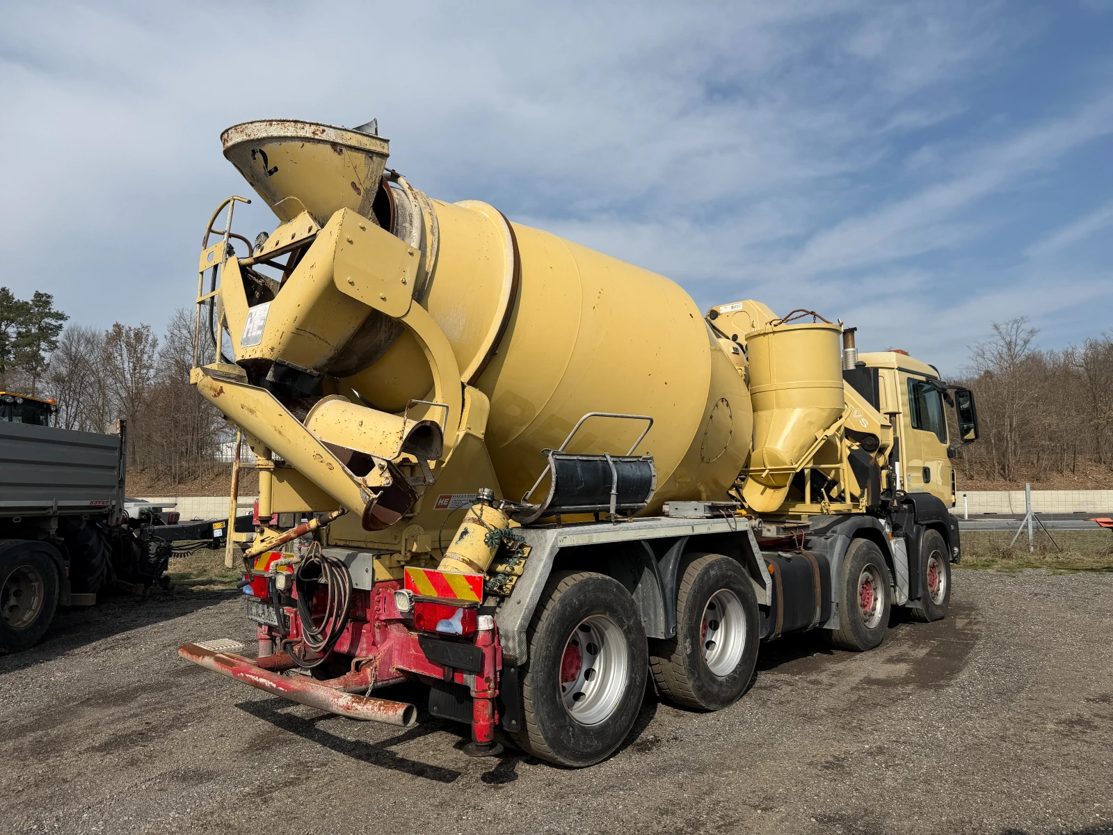 Бетон миксер Man КРАН+ 7 Кубика Бетонмиксер, Нов внос, , , , 8х4, , снимка 9 - Индустриална техника - 53713113