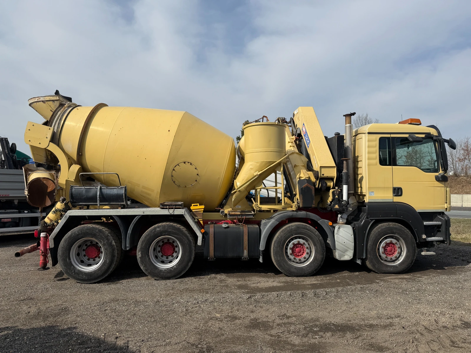 Бетон миксер Man КРАН+ 7 Кубика Бетонмиксер, Нов внос, , , , 8х4, , снимка 6 - Индустриална техника - 53713113