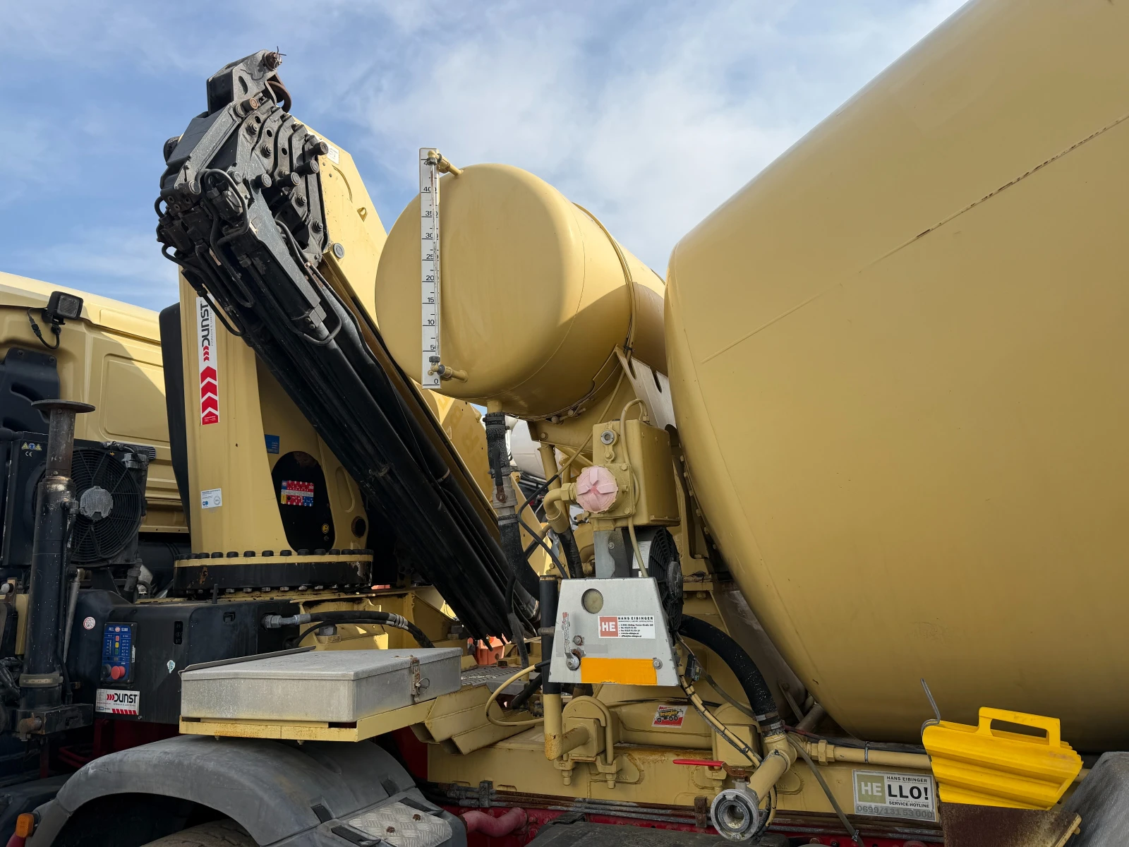 Бетон миксер Man КРАН+ 7 Кубика Бетонмиксер, Нов внос, , , , 8х4, , снимка 12 - Индустриална техника - 53713113