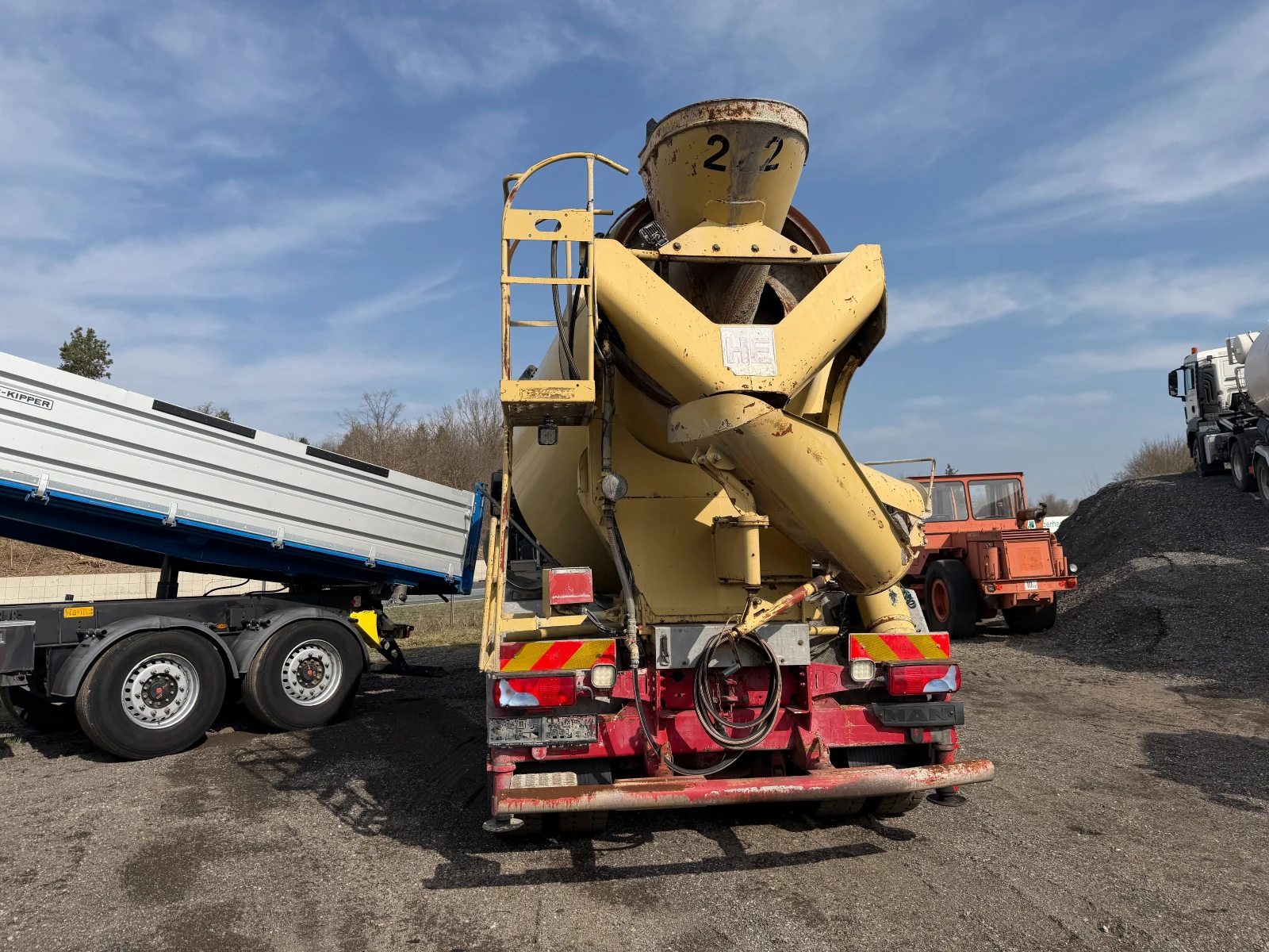 Бетон миксер Man КРАН+ 7 Кубика Бетонмиксер, Нов внос, , , , 8х4, , снимка 10 - Индустриална техника - 53713113