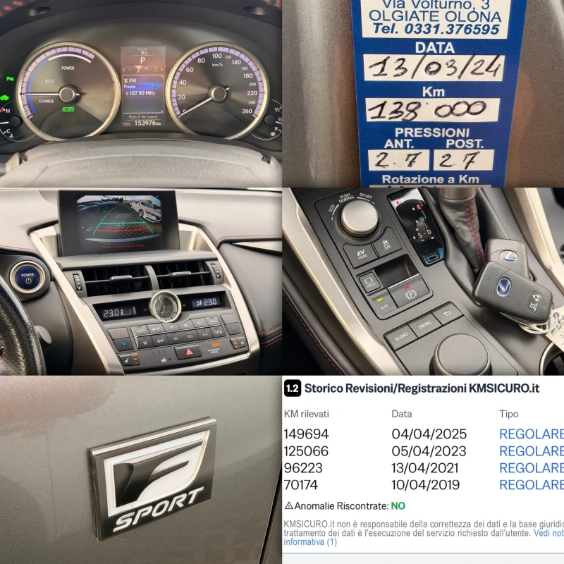 Lexus NX 300h F-SPORT-KEYLES-ПАНОРАМА-ПОДГРЕВ-КАМЕРА-153Х.КМ-ТОП, снимка 17 - Автомобили и джипове - 53564304