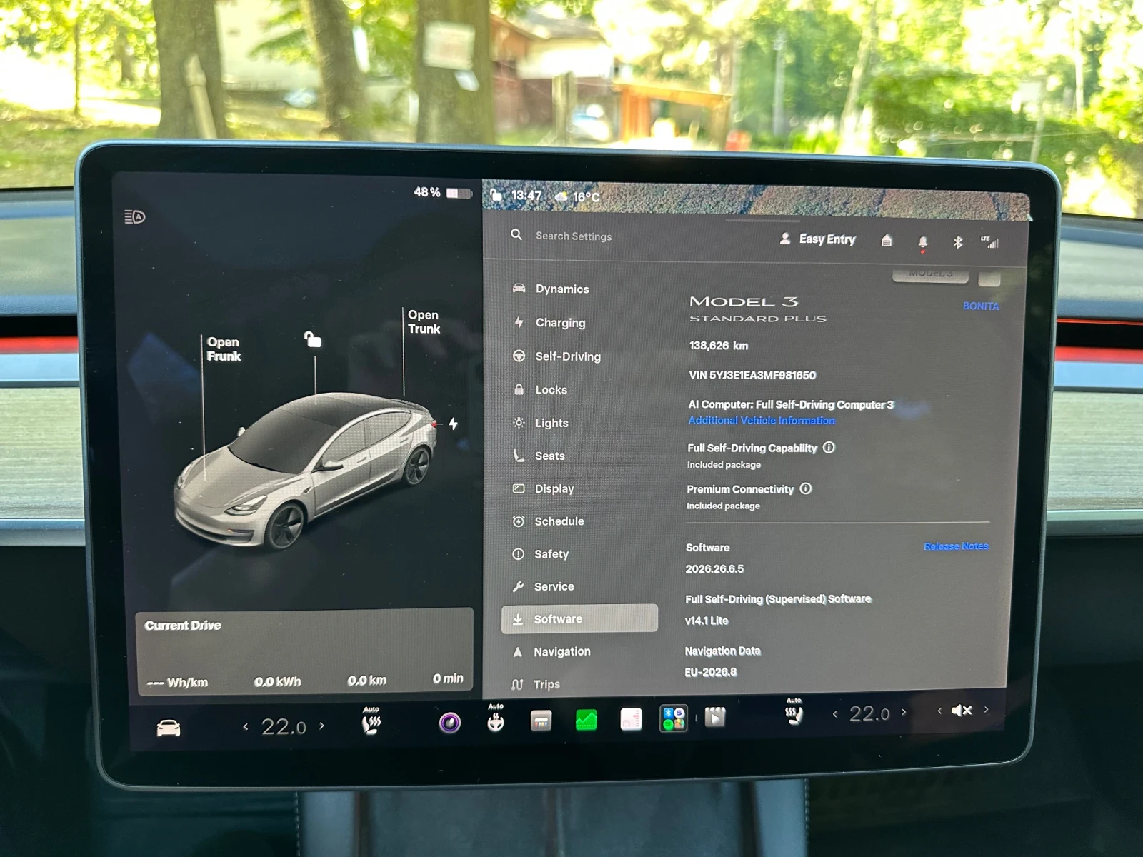 Tesla Model 3 SR+ PPF FSD, снимка 10 - Автомобили и джипове - 56337898