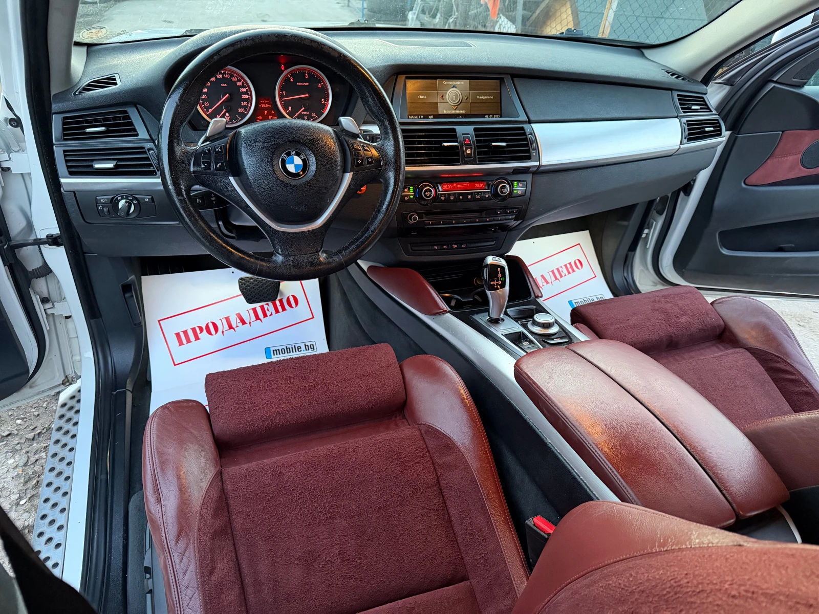 BMW X6 3.5D 286HP M57 X-DRIVE SPORT RECARO ALKANTARA 2010, снимка 11 - Автомобили и джипове - 53912036