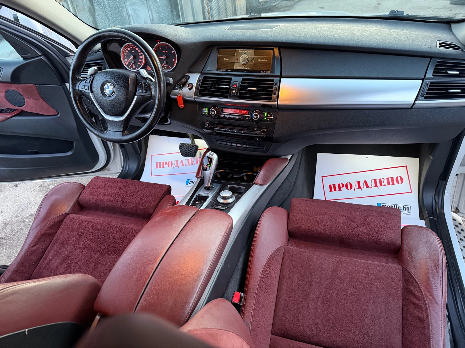 BMW X6 3.5D 286HP M57 X-DRIVE SPORT RECARO ALKANTARA 2010, снимка 13 - Автомобили и джипове - 53912036