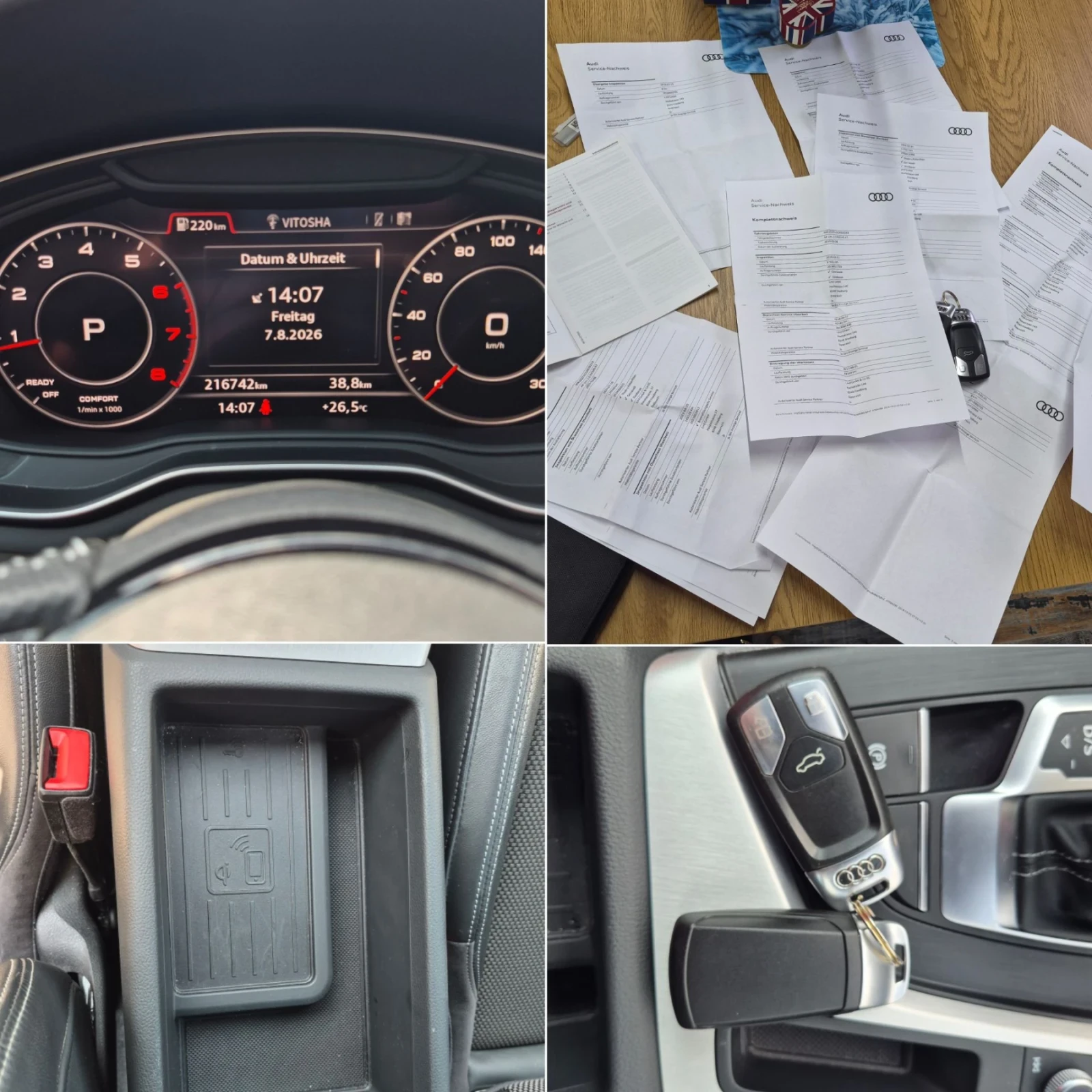 Audi A4 ДИГИТАЛ; АВТОМАТИК; ; S-LINE, снимка 14 - Автомобили и джипове - 55588292