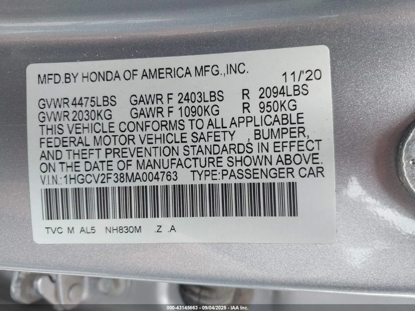 Honda Accord 2.0L I-4 DI, DOHC, VVT, TURBO, 252HP Front Wheel | Mobile.bg   14