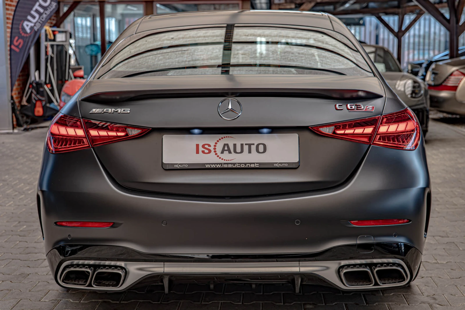 Mercedes-Benz C 63 AMG S E-Perf/Камера 360/Burmester/HuD/Керамика/4Matic+, снимка 4 - Автомобили и джипове - 56133966