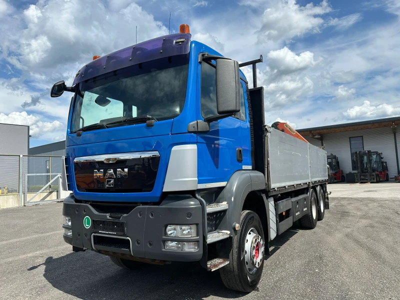 Man Tgs 6х4, Бордови с Кран, , , снимка 3 - Камиони - 46966729