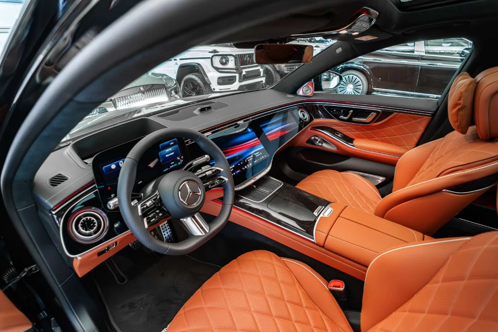 Mercedes-Benz S 450 * NEW MODEL* 4 MATIC* AMG* 3 TV* EXCLUSIVE* LONG* , снимка 7 - Автомобили и джипове - 55551968